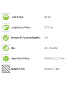 Attrezzo Soft Fitness in legno per stabilità della spalla - cm 90x90x215h
