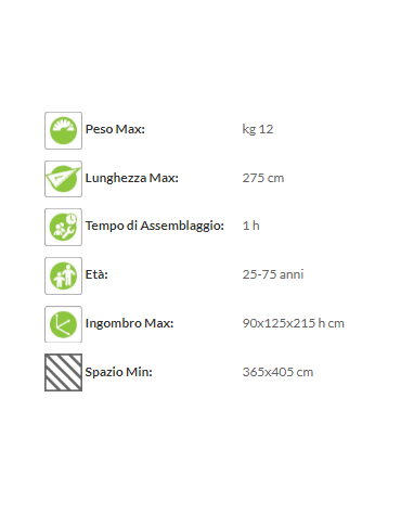 Attrezzo Soft Fitness in legno per flessioni in appoggio - cm 90x125x215h