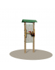 Attrezzo Soft Fitness in legno per rotazione delle braccia ginnastica posturale - cm 75x90x215h