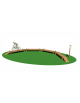 Stazione Ciclocross - Curva sopraelevata - in legno di pino nordico - cm 965x450x45h