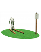 Stazione Ciclocross - Strettoia - in legno di pino nordico - cm 300x84x12h