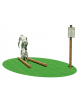 Stazione Ciclocross - Strettoia - in legno di pino nordico - cm 300x84x12h