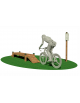 Stazione Ciclocross - Passaggio di Equilibrio - in legno di pino nordico - cm 417x68x45h