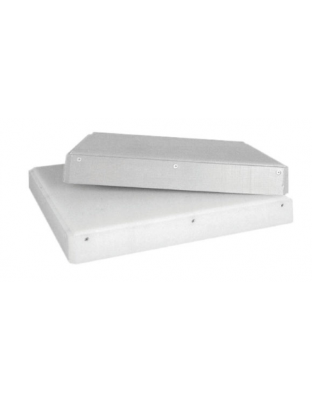 Copriceppo spessore 25 cm in polielitene bianco - cm 50x50x1,5h
