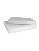 Copriceppo spessore 1,5 cm in polielitene bianco - cm 60x40x1,5h