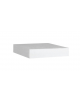 Ceppo spessore 8 cm in polielitene alimentare bianco - cm 40x40x8h