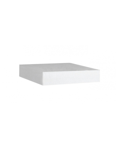 Ceppo spessore 8 cm in polielitene alimentare bianco - cm 70x50x8h