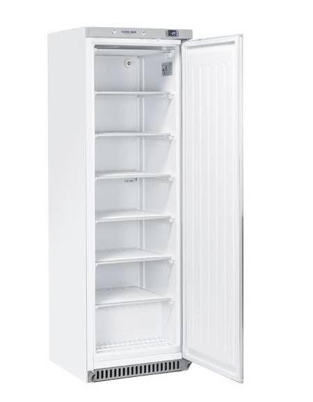 Armadio refrigerato negativo bianco con interno in ABS - 7 ripiani evaporatore fissi - mm 595x640x1840h