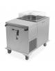 Carrello sollevatore cesti in acciaio inox - Refrigerazione ventilata 2°C / 10°C  - portata 6 / 9 cesti - cm 121x75x94/108h