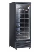 Armadio congelatore con porta a vetro, esterno colore nero - Lt 560 - refrigerazione ventilata -18°/-22°C  - cm 75x76x204h