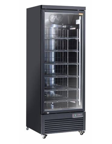 Congelatore porta a vetro e spot luminoso 270Lt - refrigerazione statica con ventola di assistenza - mm 595x640x1865h