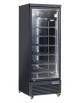 Armadio congelatore con porta a vetro esterno nero - capacità 560 Lt - refrigerazione ventilata -18° -22°C  - cm 75x76x203h