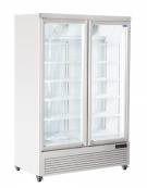 Armadio congelatore con doppia porta a vetro capacità Lt 1084 - refrigerazione ventilata -18°/-22°C  - cm 134x76x204h