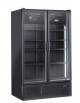 Vetrina doppia porta a battente per bibite colore nero Temperatura +2° +10°C  cm 120x79,1x203,5h