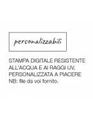 Carrello portavassoi universali con pannelli su 2 lati in lamiera bianca e stampa -Portata 10 vassoi-cm52x60x159h