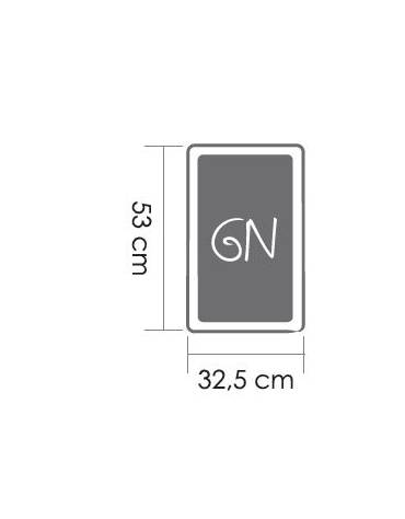 Carrello portateglie in acciaio inox - Portata 18 teglie GN1/1 - guide a "C" - cm 44x60x176h