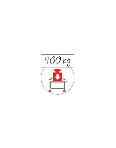Carrello Roll container in acciaio inox - 2 sponde - portata 400 Kg - cm 94x65x173h