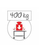 Carrello Roll container in acciaio inox - 3 sponde + ripiano intermedio - portata 400 Kg - cm 145x65x198h