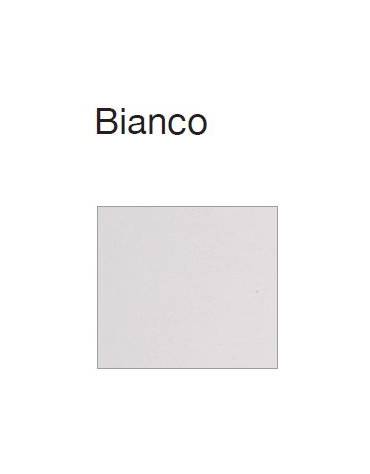 Pattumiera svuotavassoi 80 Lt in lamiera di zinco colore bianco - sportello basculante e ripiano superiore - cm 60x60x120h