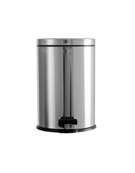 Pattumiera con pedale - finitura in acciaio inox brillante AISI 430 - Capacità Lt 20 - cm ø 29x45h