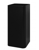 Portaombrelli quadrato realizzato in metallo laccato Nero - cm 24x24x49h