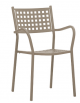 Poltroncina in metallo verniciato - colore a scelta - cm 39x39x83h
