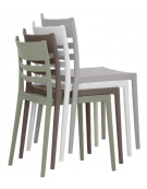 Sedia in polipropilene con fibra di vetro - cm 41x41x79h