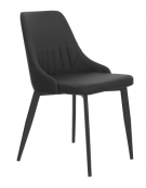 Sedia per interni struttura in metallo verniciato, rivestimento in ecopelle colori a scelta - cm 45x45x82h