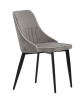 Sedia per interni con struttura in metallo verniciato, rivestimento in velluto colore a scelta - cm 43x46x81h