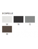 Poltroncina per interni con struttura metallo verniciato, rivestimento ecopelle colore a scelta- cm 42x46x89h