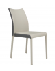 Sedia per interni, struttura in metallo, rivestimento in ecopelle - cm 42x41x87h