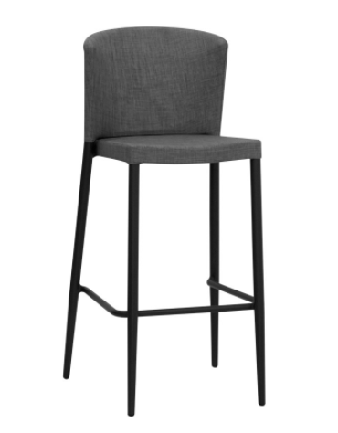 Sgabello con struttura in alluminio verniciato, rivestimento in textilene - cm 41x40x109h
