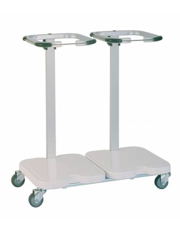 Carrello portasacco in ABS - N. 2 sacchi in linea
