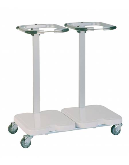 Carrello portasacco in ABS - N. 2 sacchi in linea