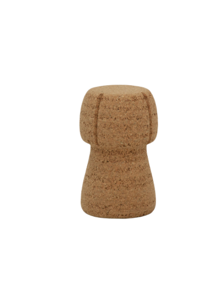 Sgabello per interni, in sughero a forma di tappo - cm 26x26x46h