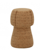 Sgabello per interni, in sughero a forma di tappo - cm 26x26x46h