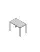 Allungo indipendente gamba alluminio Special - cm 100x60x74h