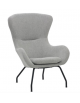 Poltrona per interni, struttura in metallo verniciato, rivestimento in tessuto colore a scelta  - cm 60x47x102h