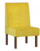 Panca 1 posto per interni, struttura in legno, rivestimento in ecopelle o tessuto - colore a scelta - cm 60x45x101h