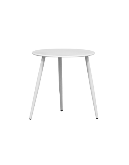Tavolino tondo con struttura in alluminio verniciato - cm Ø 40x41h