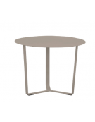 Tavolino tondo con struttura in alluminio verniciato - colori a scelta - cm Ø 45x33h