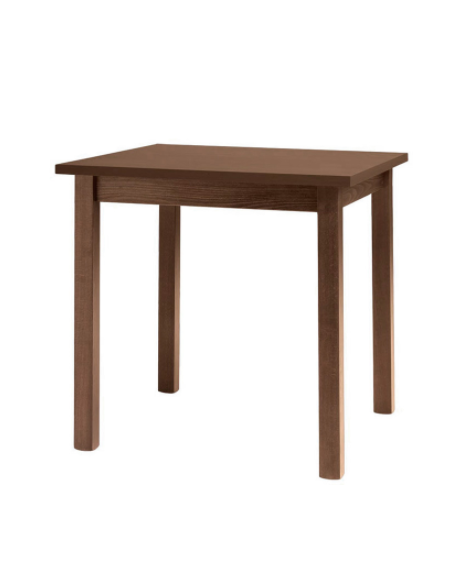 Tavolo quadrato per interni, struttura in legno di faggio, piano in laminato - cm 70x70x76h
