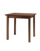 Tavolo quadrato per interni, struttura in legno di faggio, piano in laminato - cm 80x80x76h