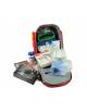 Kit pronto soccorso con zaino Logic 2 - poliestere 600D rosso ricoperto in PVC completo di accessori - cm 40x25x47h