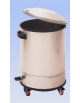 Pattumiera inox a pedale carrellata Litri 50