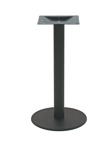 Base con struttura acciaio verniciato COLORE NERO piedini regolabili - per piano tondo massimo diametro cm 120 - cm Ø 60x72