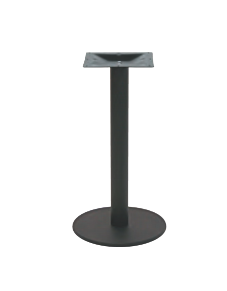 Base con struttura acciaio verniciato COLORE NERO piedini regolabili - per piano tondo massimo diametro cm 120 - cm Ø 60x72