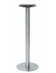 Base alta con struttura in acciaio inox satinato, piedini regolabili - per piano tondo - cm Ø 40x110h