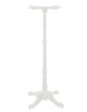 Base alta con struttura in ghisa verniciata COLORE BIANCO, piedini regolabili - per piano quadrato - cm 108h