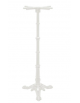Base alta con struttura in ghisa verniciata COLORE BIANCO, piedini regolabili - per piano tondo - cm 108h